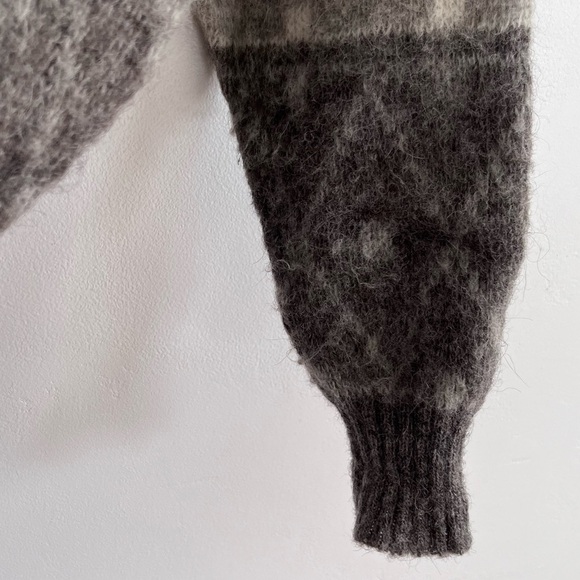 Vintage Alafoss Icewool Wool Grandpacore Crew Neck Sweater made In Iceland - Picture 5 of 6